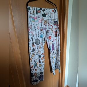 OOAK Taylor Swift Pajama Pants With Hand-drawn Artwork